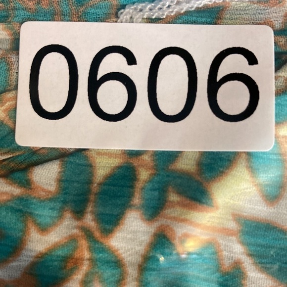 Adrianna Papell Dress Floral Leaf Chiffon Pleated Fit & Flare Midi Feminine - Picture 15 of 16